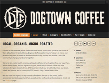 Tablet Screenshot of dogtowncoffee.com